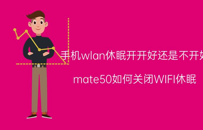 手机wlan休眠开开好还是不开好 mate50如何关闭WIFI休眠？